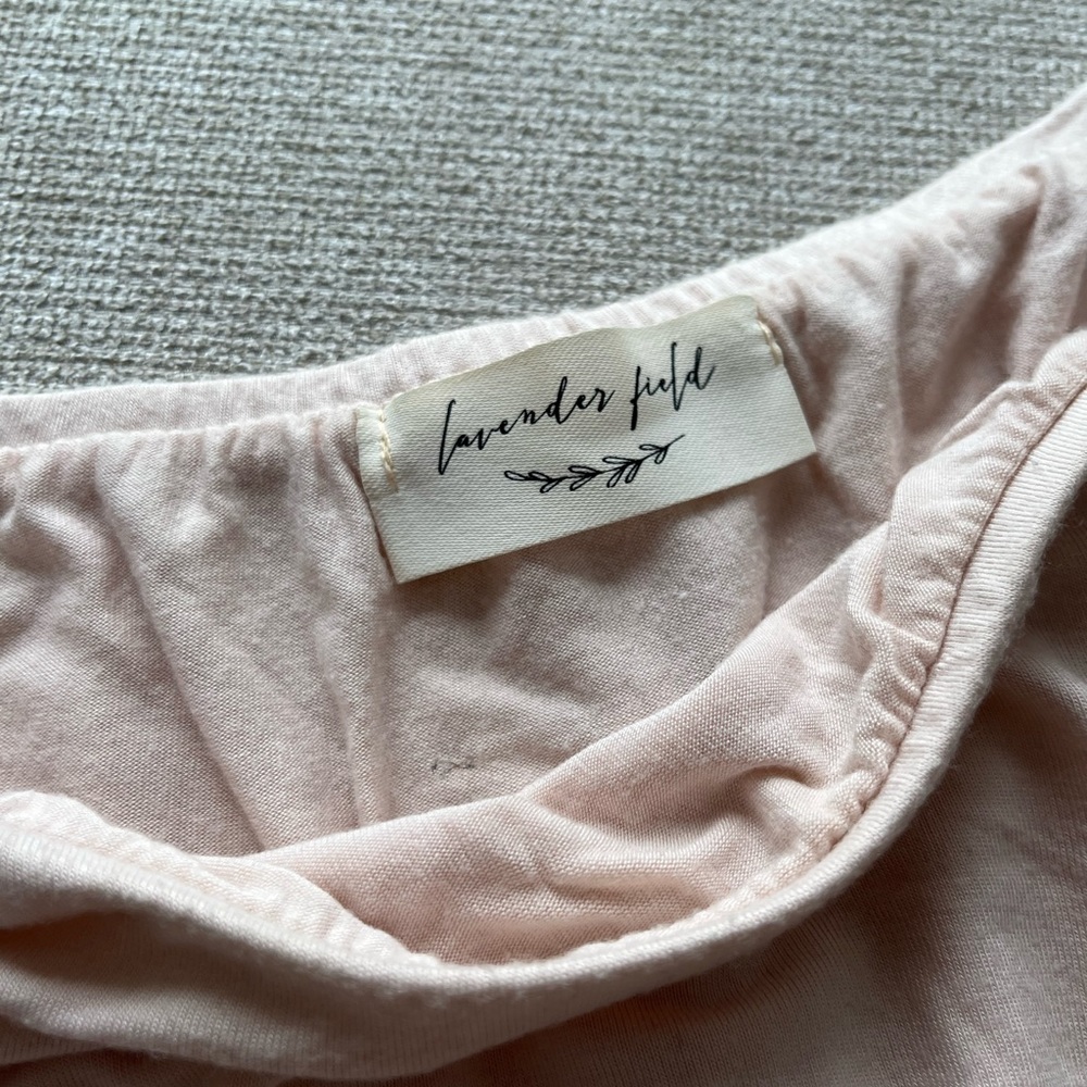 Baby Pink Off-the-Shoulder Bodysuit